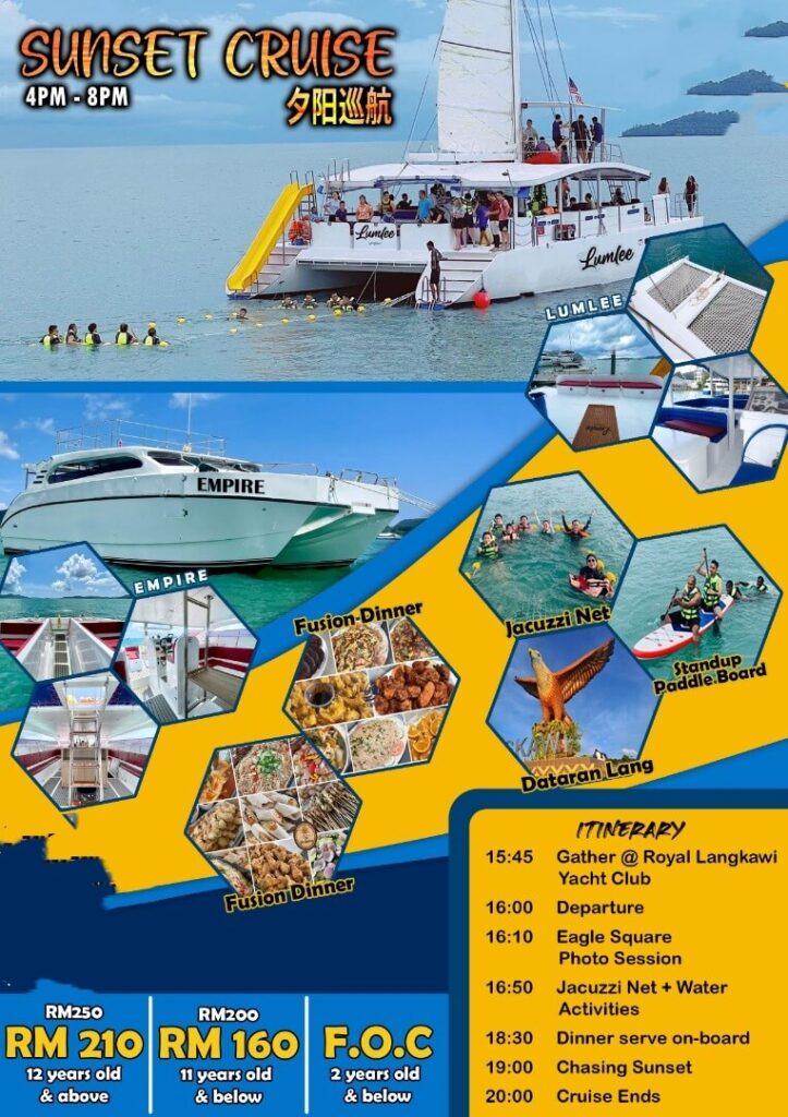 Langkawi Happy Empire - Sunset Dinner Cruise Sharing Promotion Jan 2023